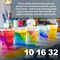 Complete Paint Mixing Kit - 12 Cups with Lids, Mixing Sticks, Paddles, Strainers - Epoxy Resin Measuring Cups, Plastic Paint Cup Containers for Automotive & Art Projects